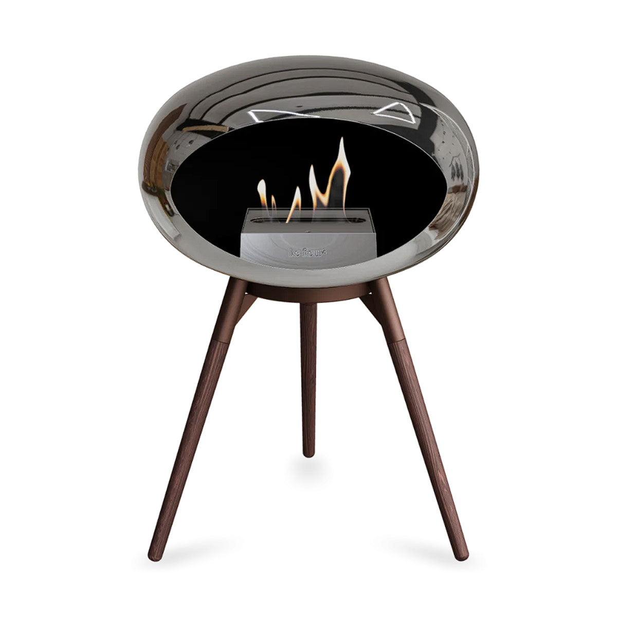 Le Feu Ground Wood Low - Chromed Silver