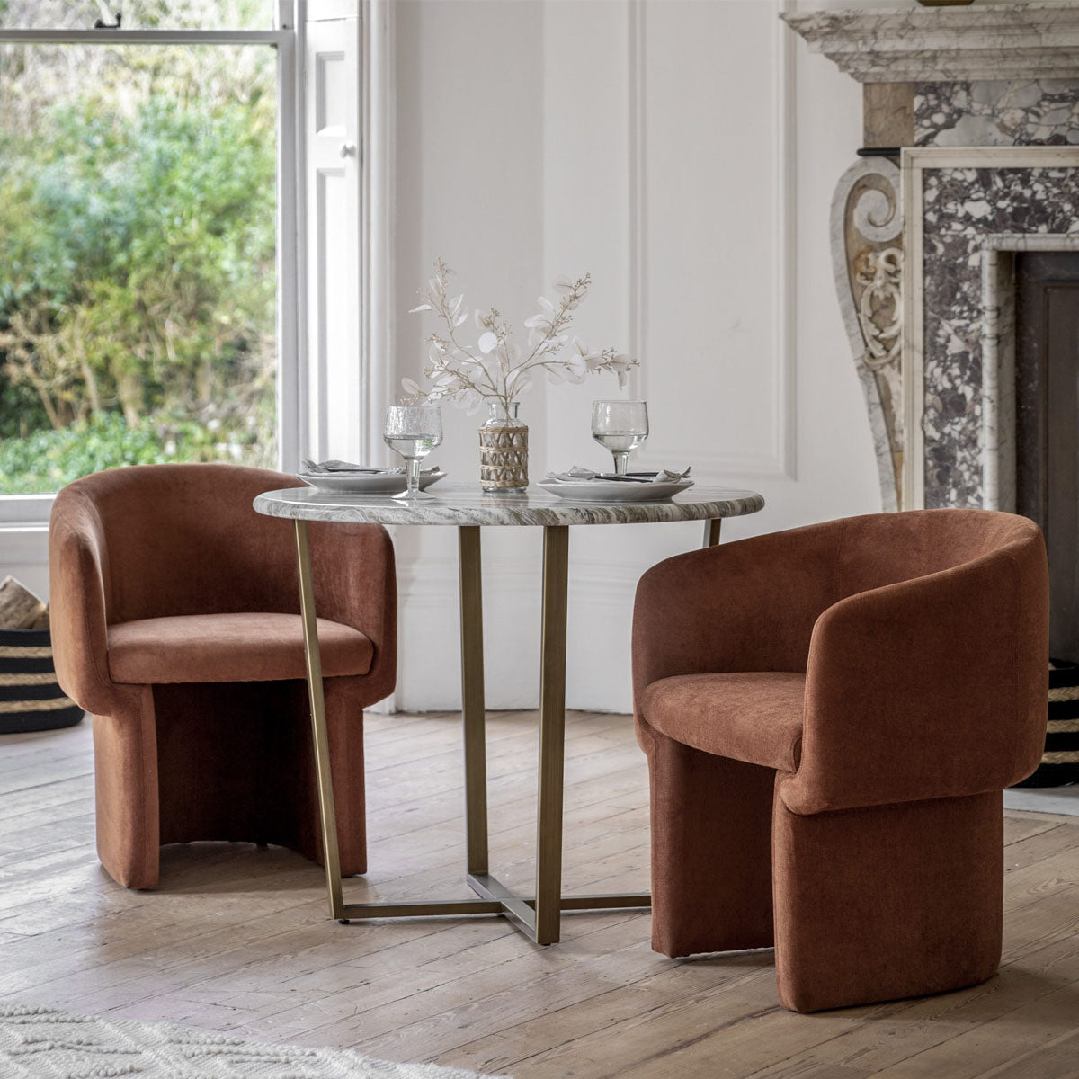 Gallery Direct Lusso Round Dining Table 900x900x750mm