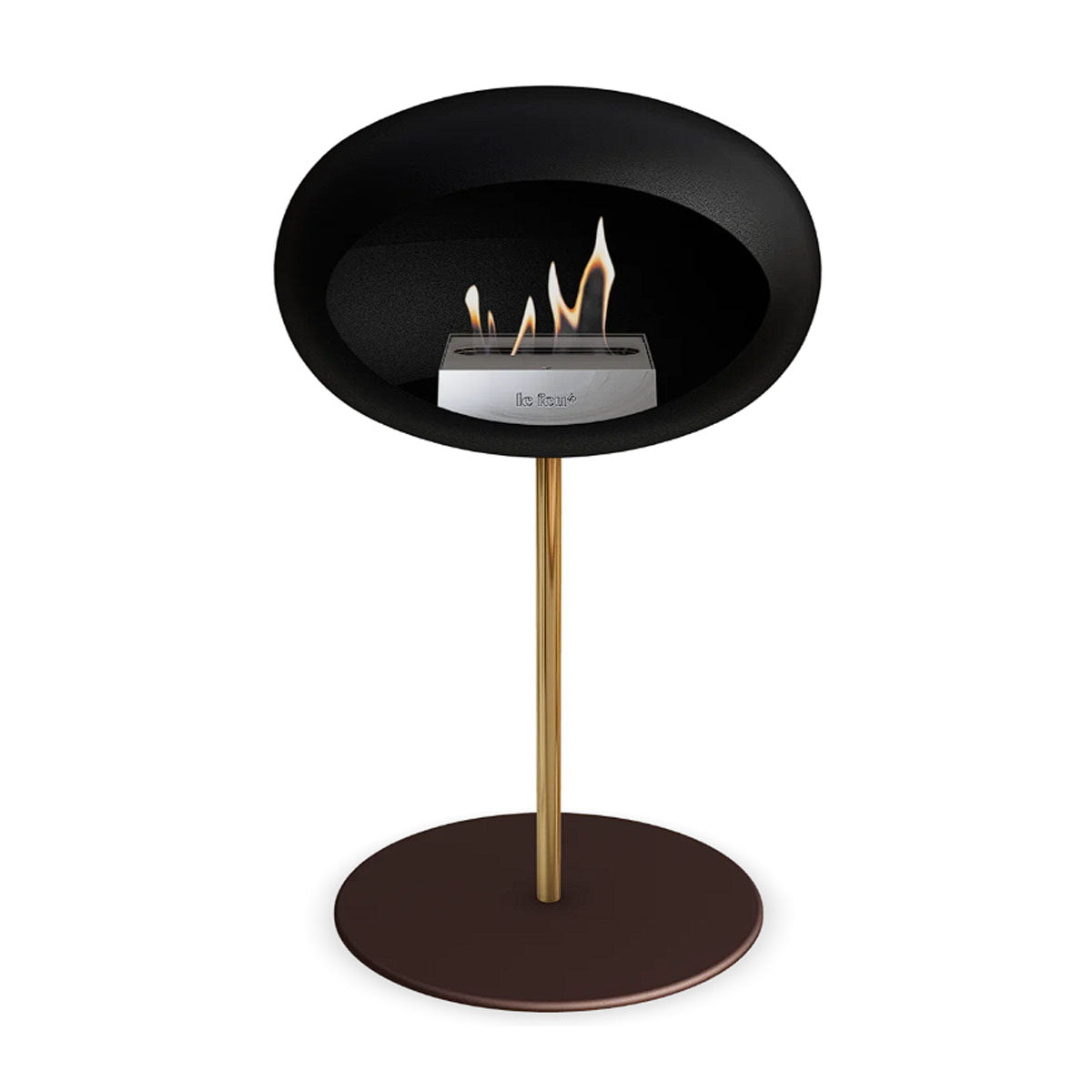 Le Feu Ground Steel Low - Black - 25mm Pole Width