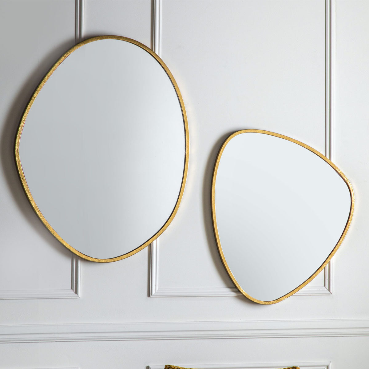 Gallery Direct Chattenden Mirror Gold 600x25x700mm