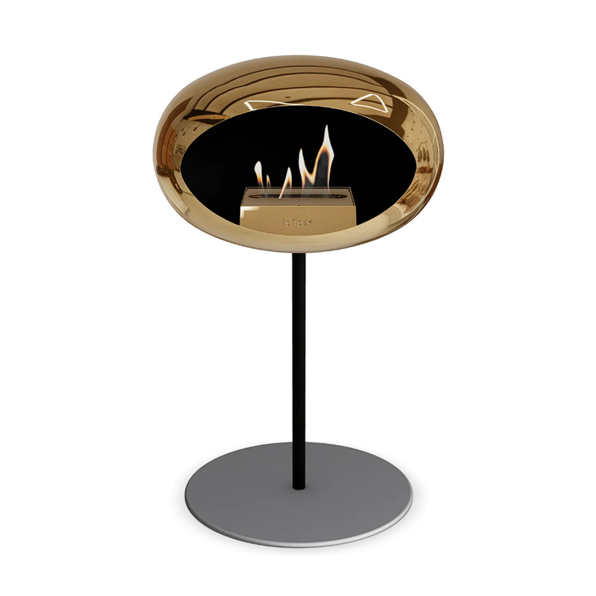 Le Feu Ground Steel Low - Chromed Rose Gold - 25mm Pole Width