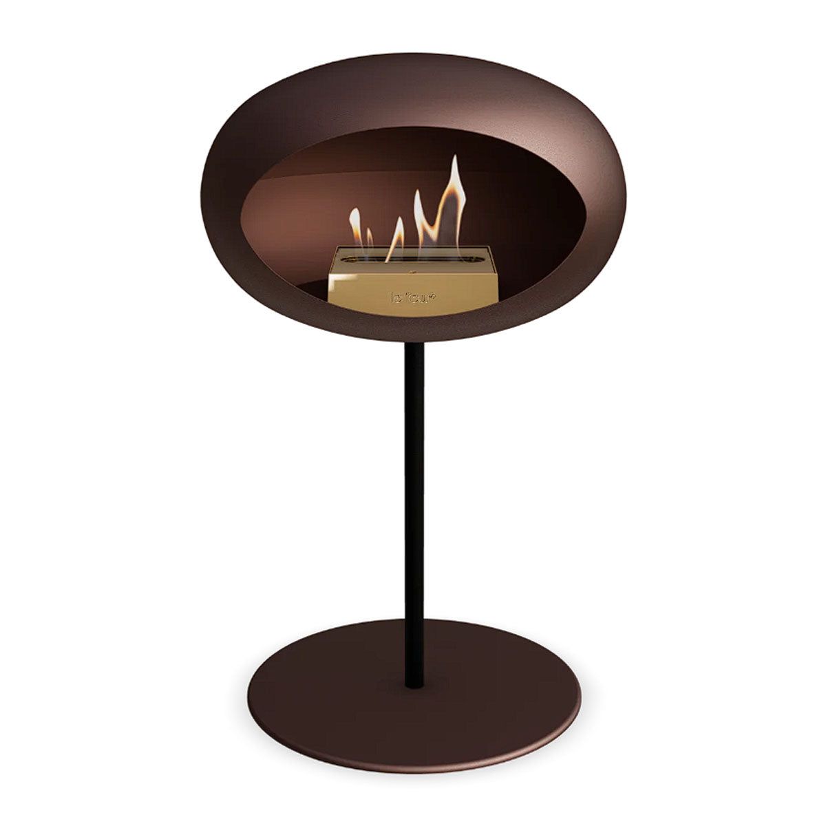 Le Feu Ground Steel Low - Mocca - 25mm Pole Width