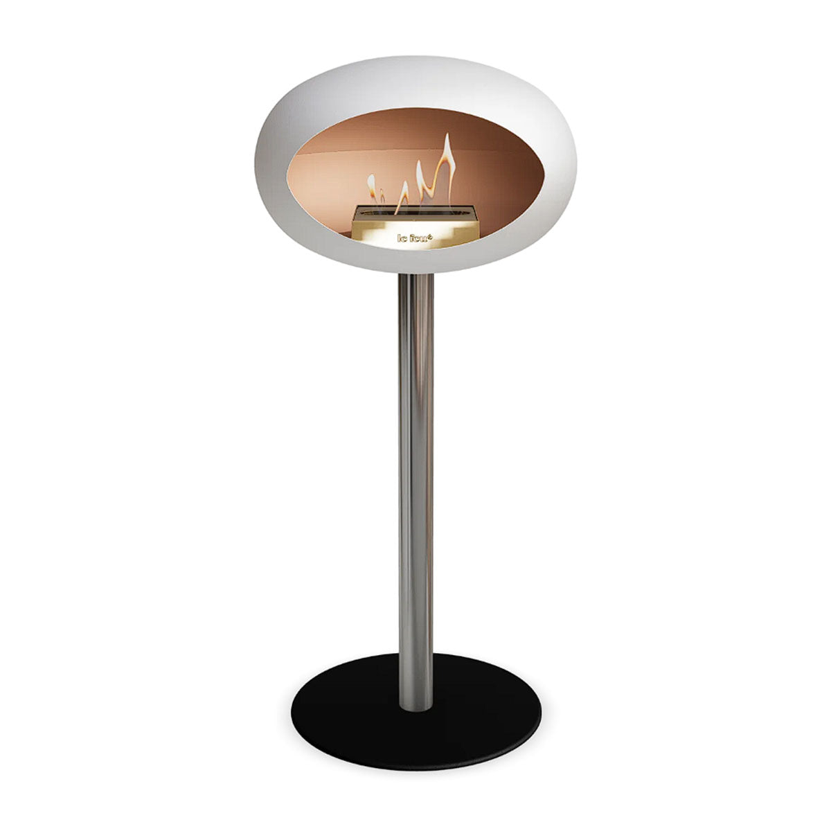 Le Feu Ground Steel High - White - 60mm Pole Width