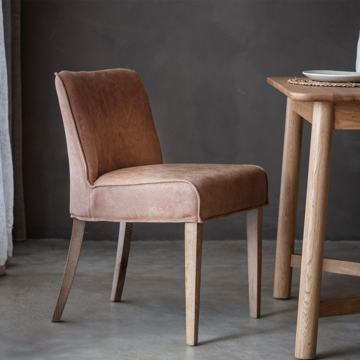 Gallery Direct Tarnby Chair Brown Leather (2pk)