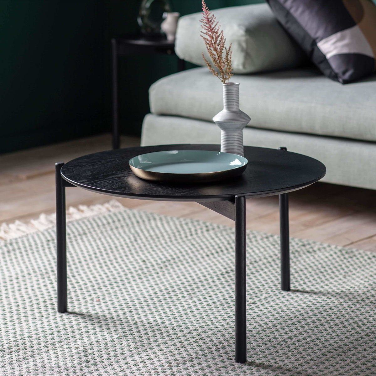 Gallery Direct Burley Coffee Table Black 700x700x400mm