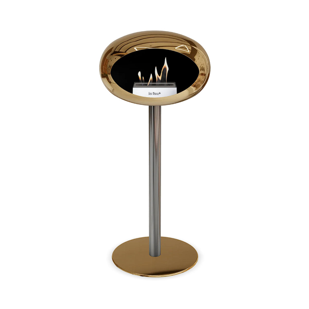 Le Feu Ground Steel High - Chromed Rose Gold - 60mm Pole Width
