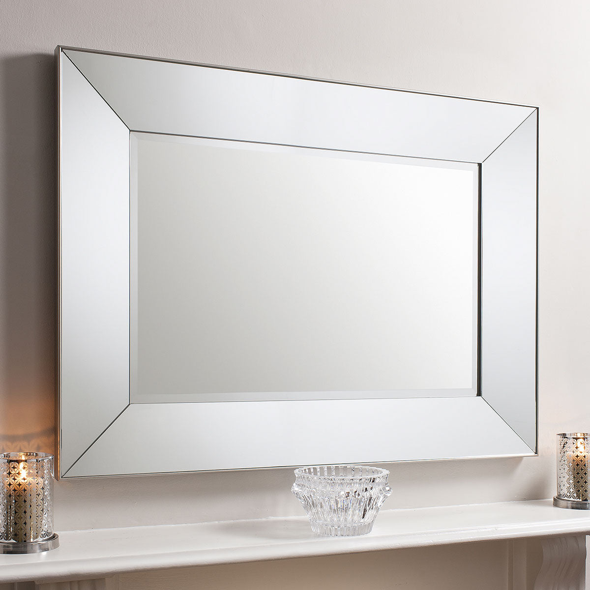 Gallery Direct Vasto Rectangle Mirror Silver 1210x910mm