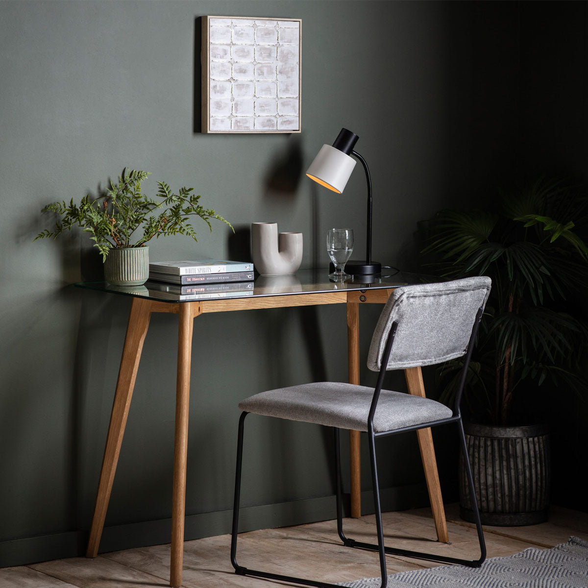 Gallery Direct Blair Desk Oak 1000x500x750mm