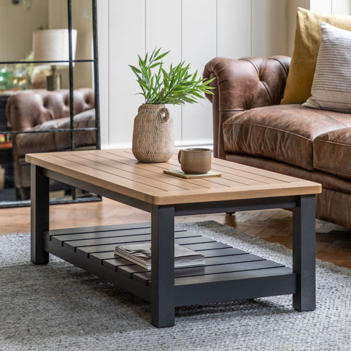Gallery Direct Eton Coffee Table Meteor 1200x600x400mm