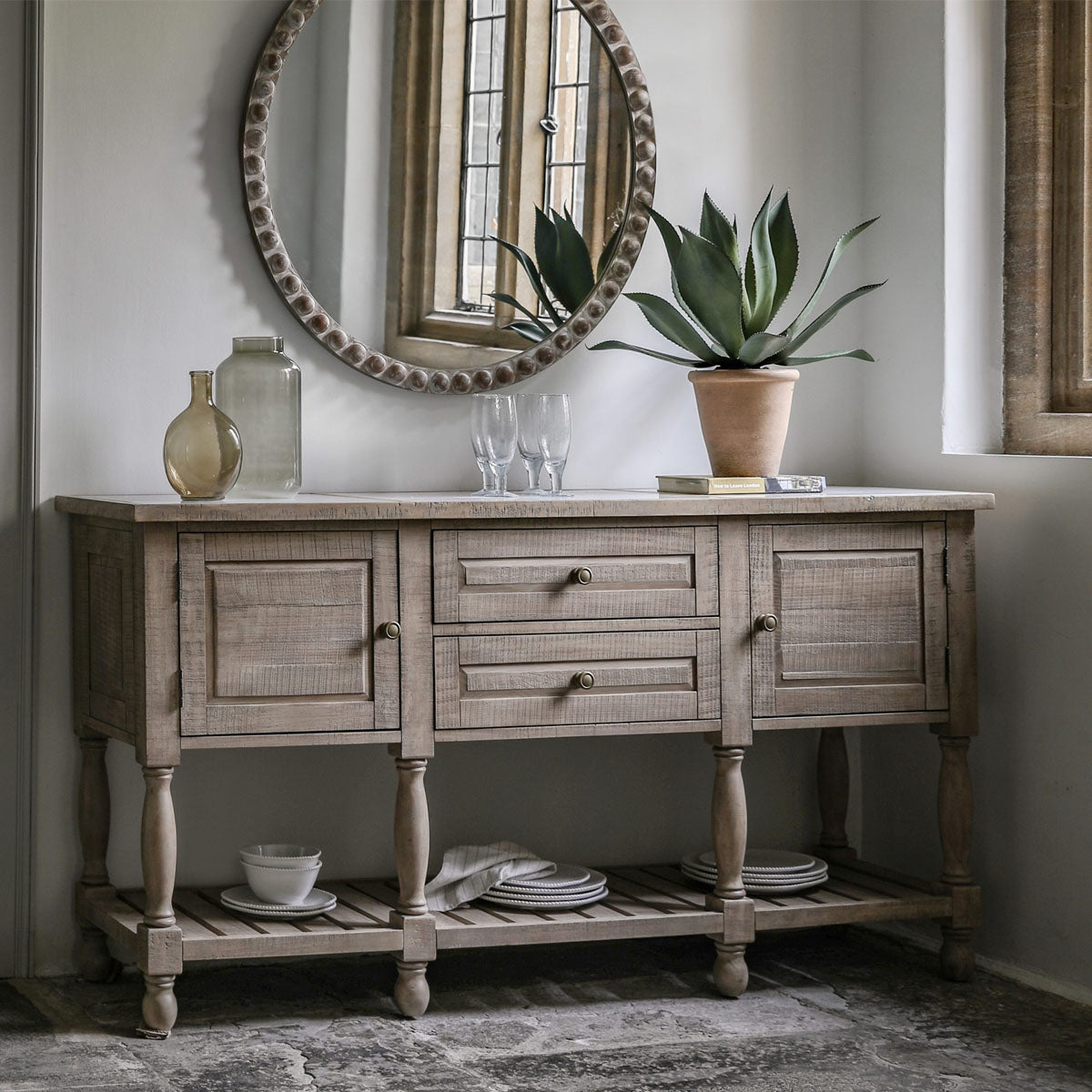 Gallery Direct Vancouver 2 Door 2 Drawer Sideboard 1800x520x910mm