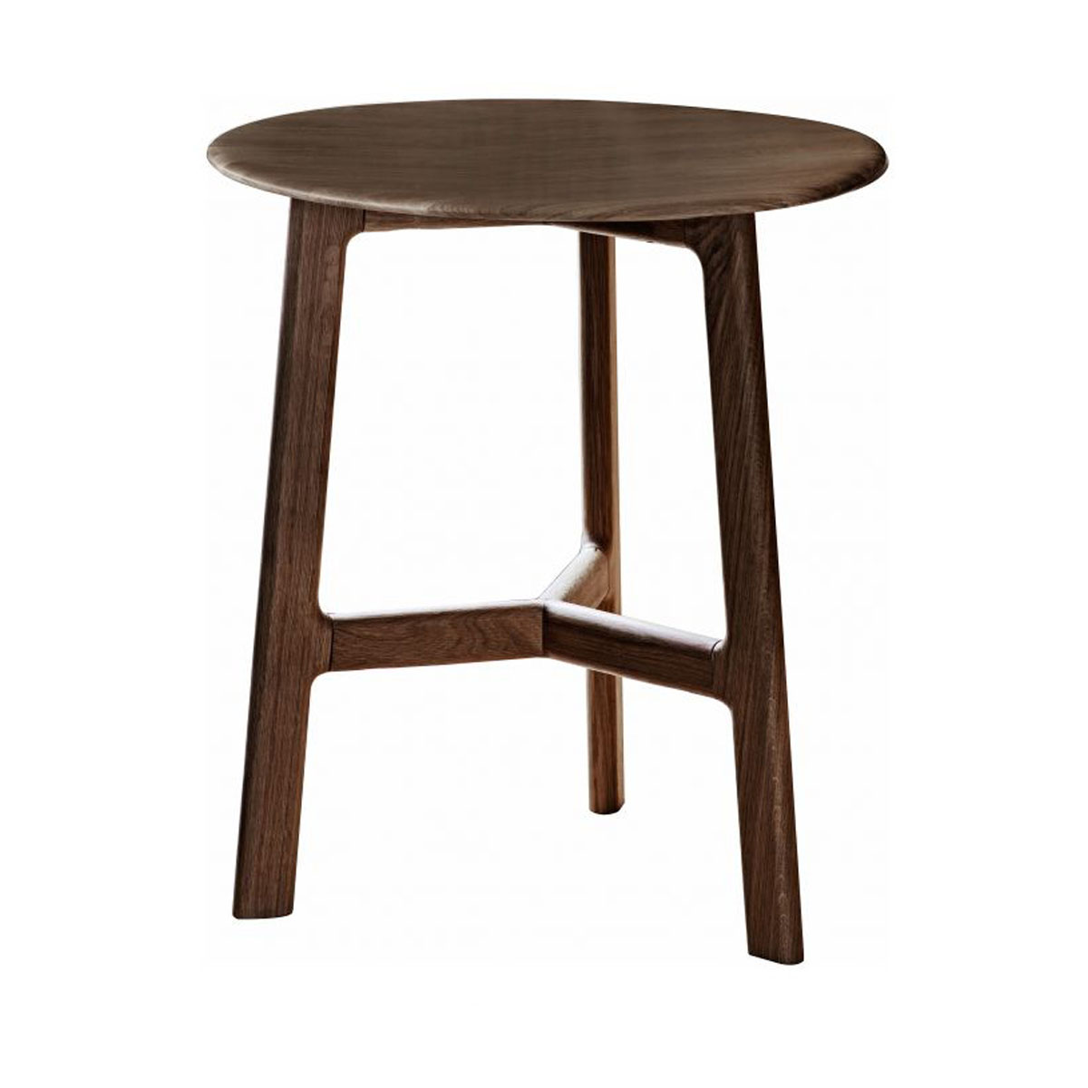 Gallery Direct Madrid Round Side Table Walnut 500x500x575mm