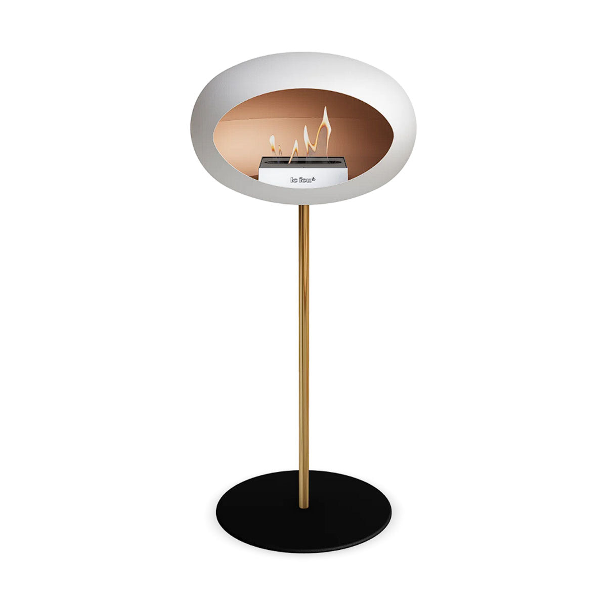 Le Feu Ground Steel High - White - 25mm Pole Width