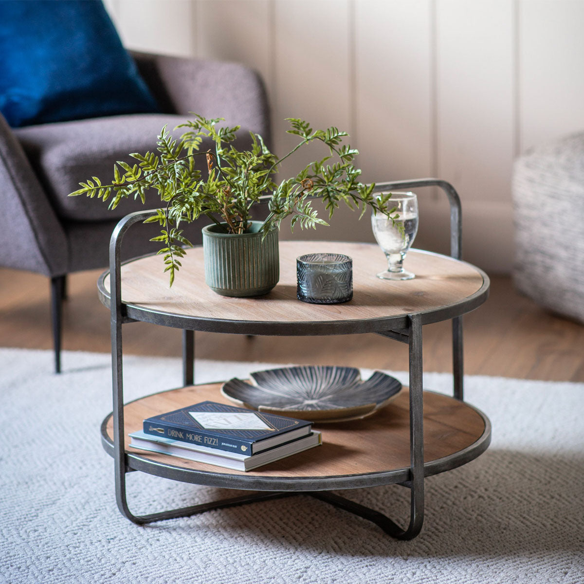 Gallery Direct Dunley Coffee Table Oak 650x650x500mm
