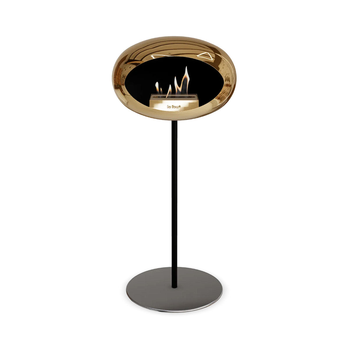 Le Feu Ground Steel High - Chromed Rose Gold - 25mm Pole Width
