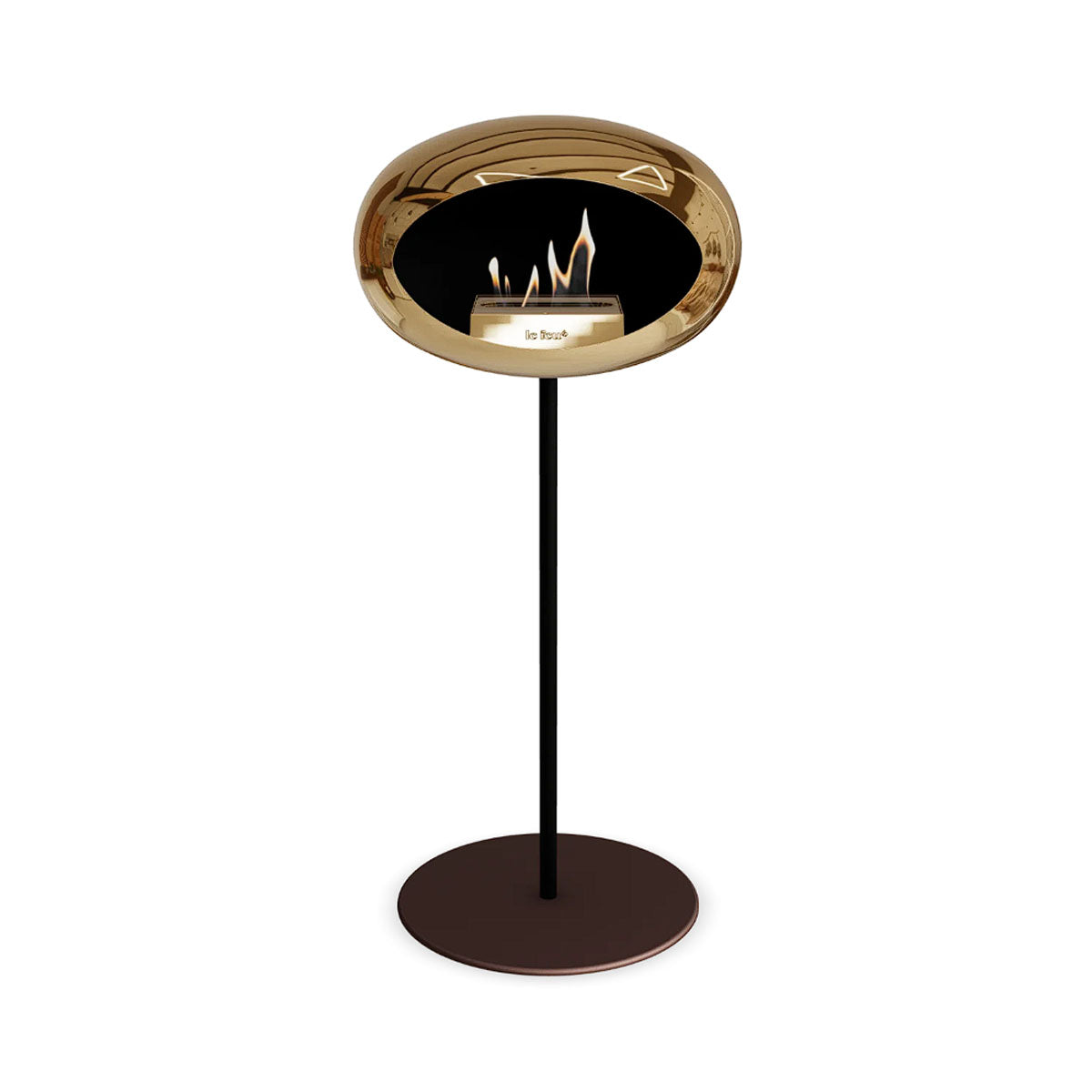 Le Feu Ground Steel High - Chromed Rose Gold - 25mm Pole Width