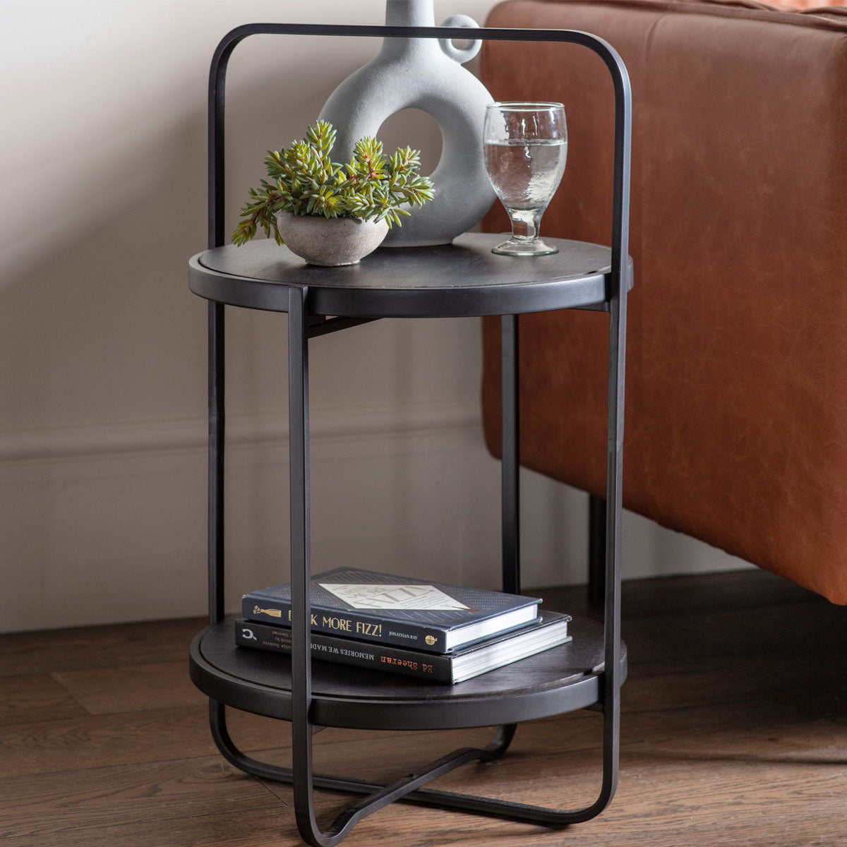 Gallery Direct Dunley Side Table Black 425x425x720mm