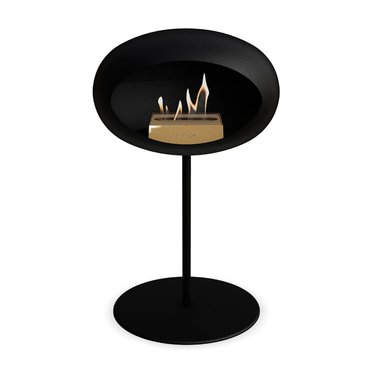 Le Feu Ground Steel Low - Black - 25mm Pole Width