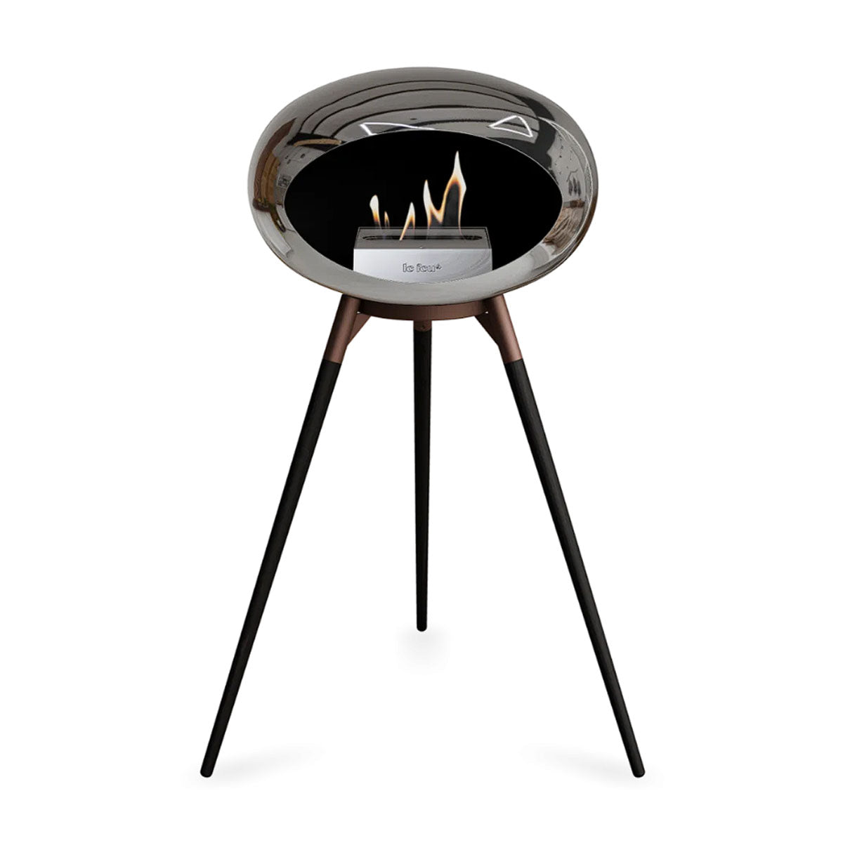 Le Feu Ground Wood High - Chromed Silver