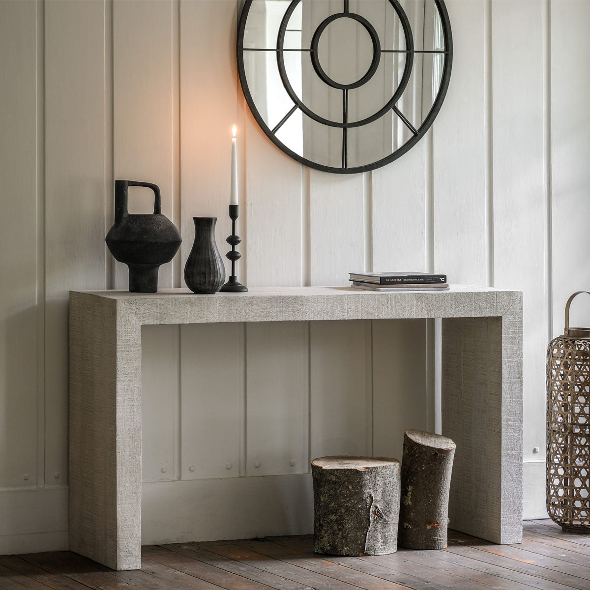 Gallery Direct Iowa Console Whitewash 1400x360x800mm