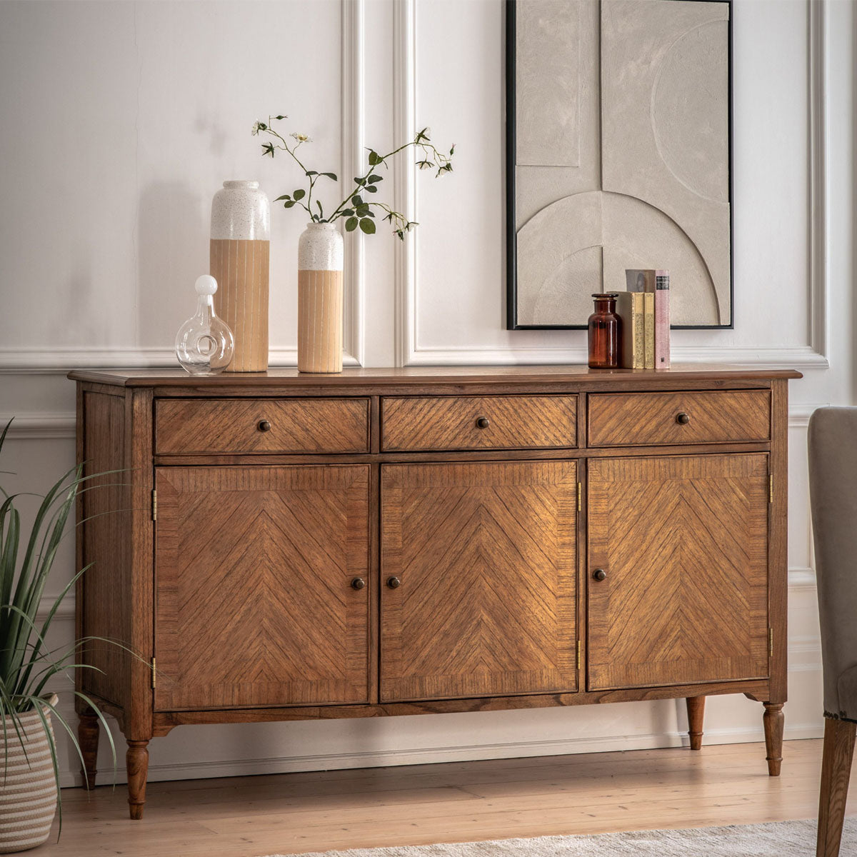 Gallery Direct Highgrove 3 Door/3 Drawer Sideboard 1700x950x485mm