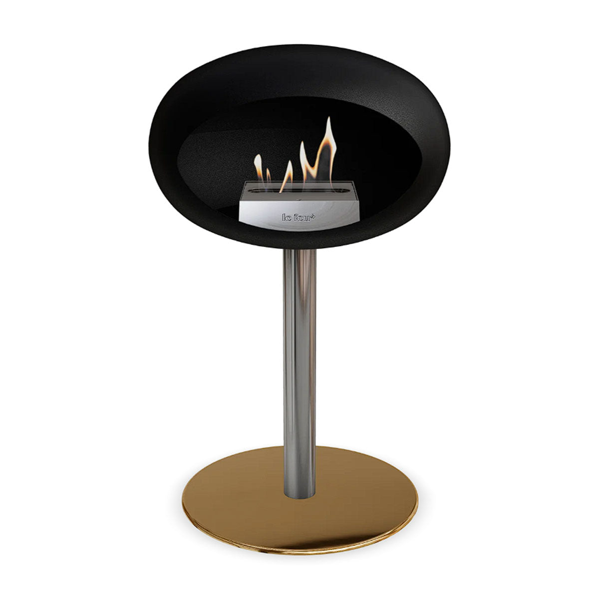 Le Feu Ground Steel Low - Black - 60mm Pole Width