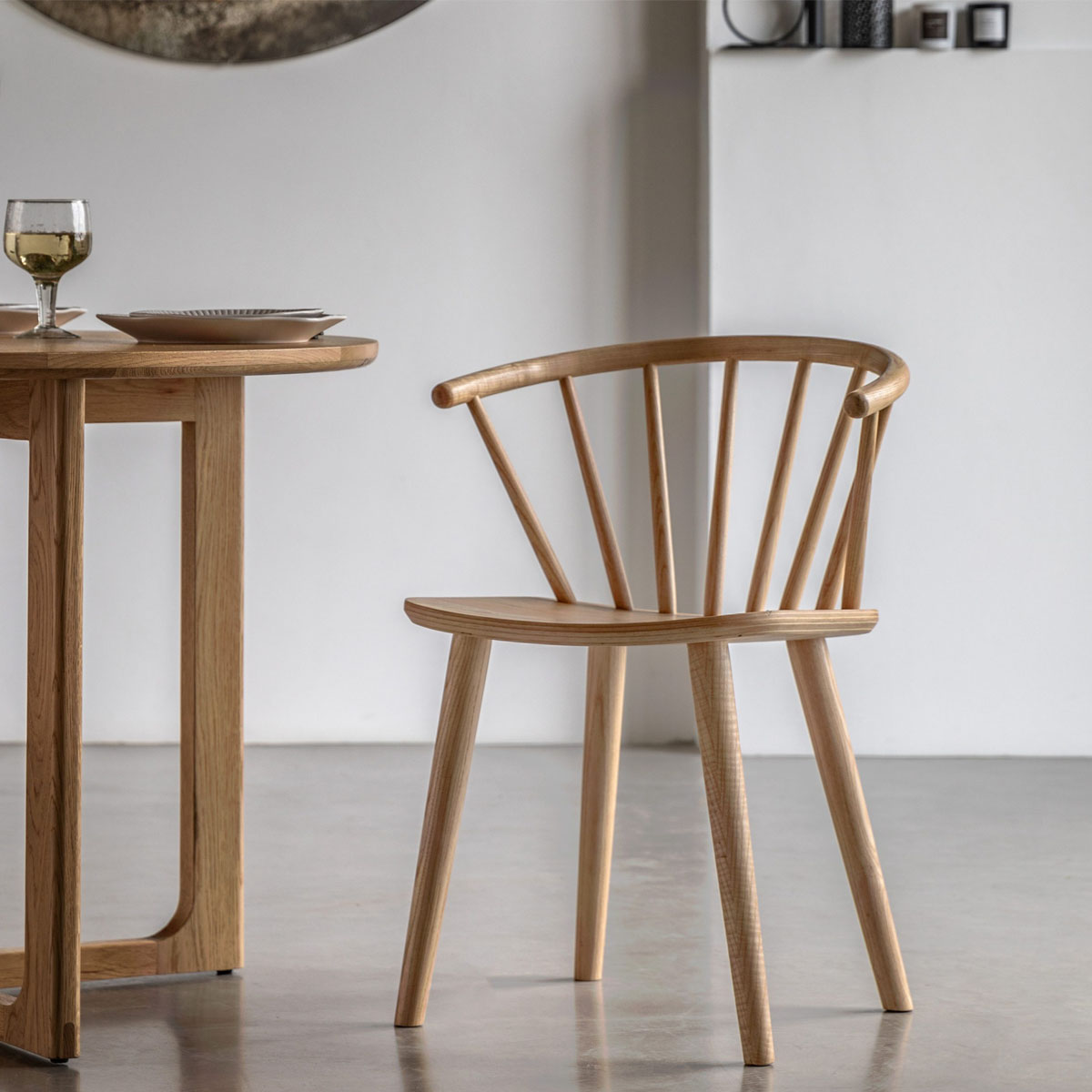 Gallery Direct Craft Dining Chair Natural (2pk) 540x520x760mm