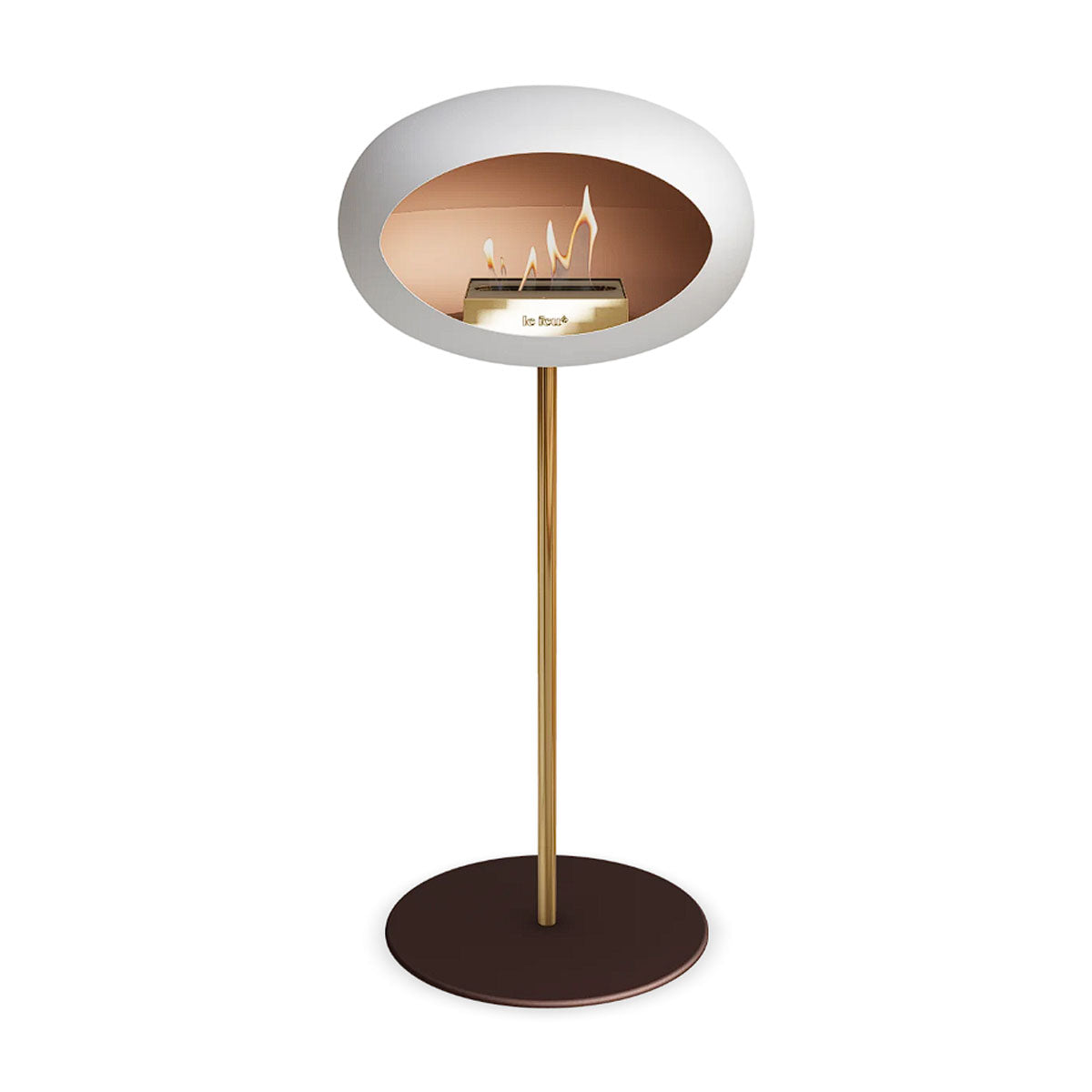Le Feu Ground Steel High - White - 25mm Pole Width