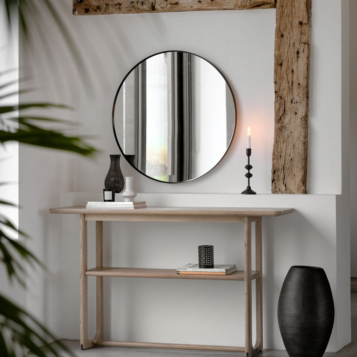 Gallery Direct Craft Console Table Smoked 1400x380x800mm