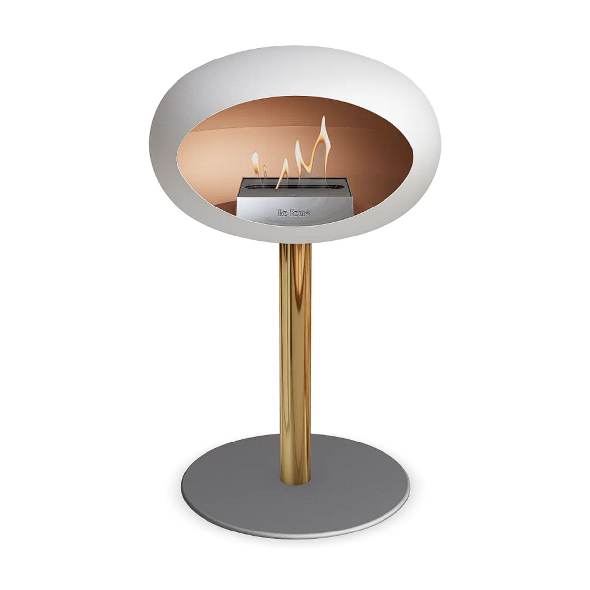 Le Feu Ground Steel Low - White - 60mm Pole Width