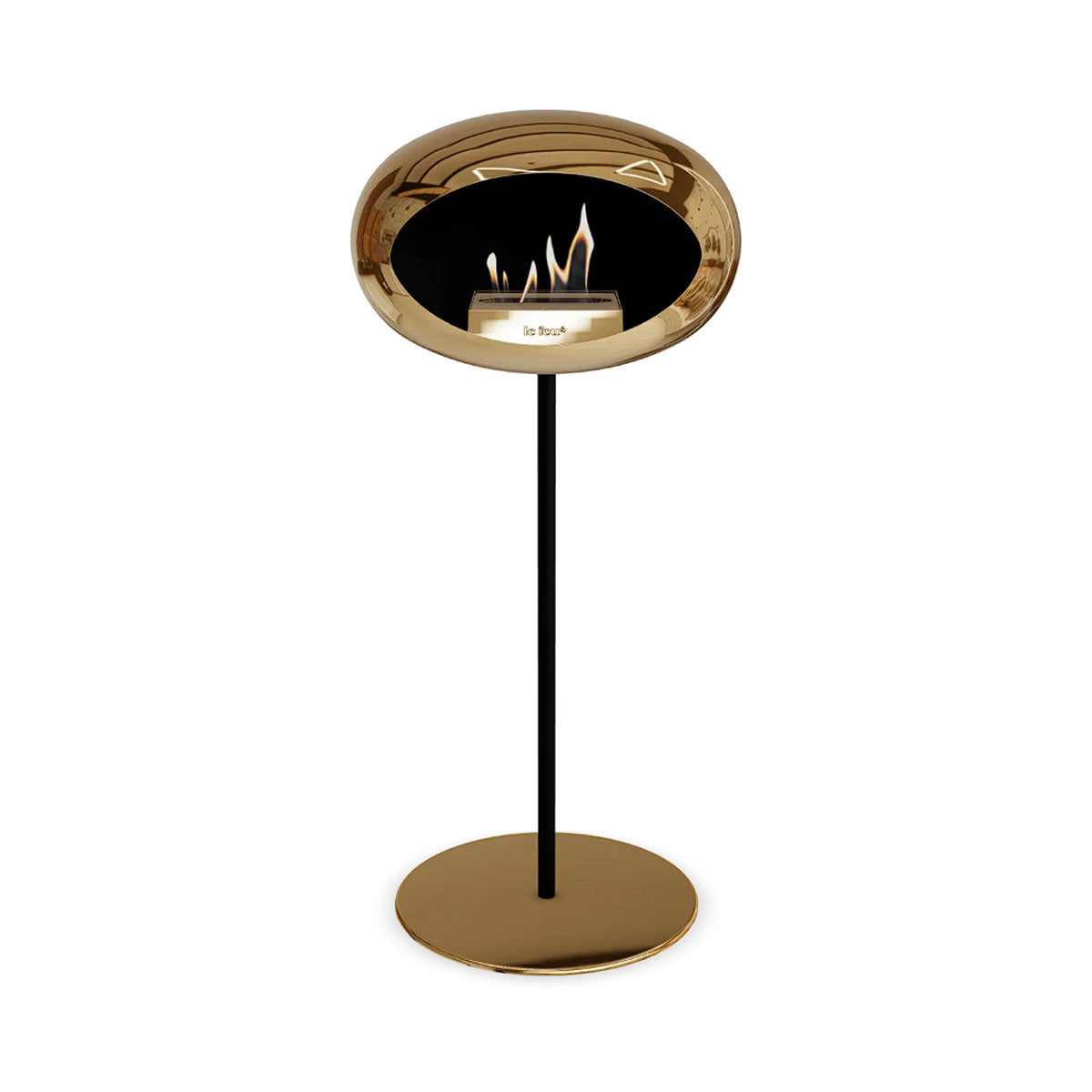Le Feu Ground Steel High - Chromed Rose Gold - 25mm Pole Width