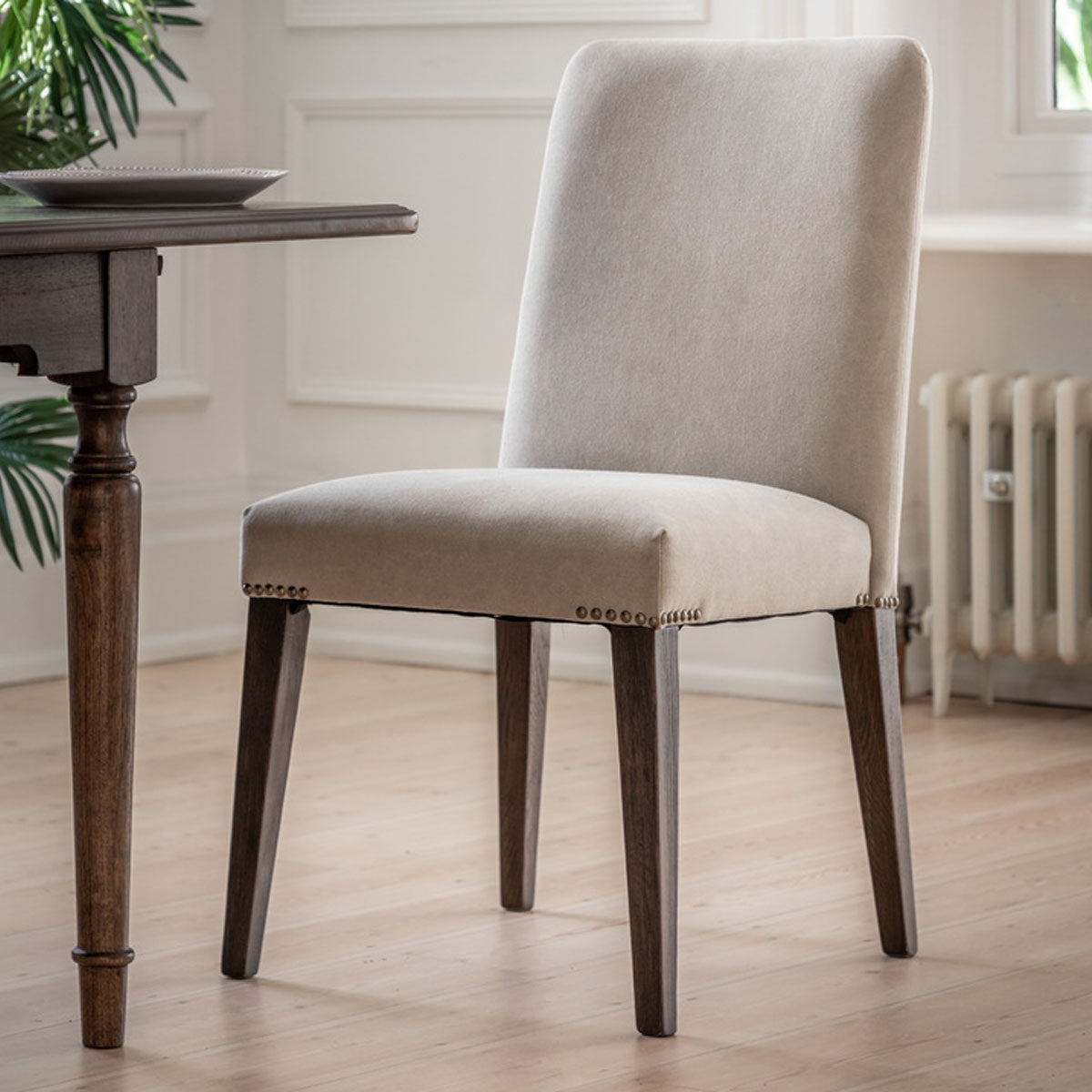 Gallery Direct Madison Chair Cement Linen (2pk)