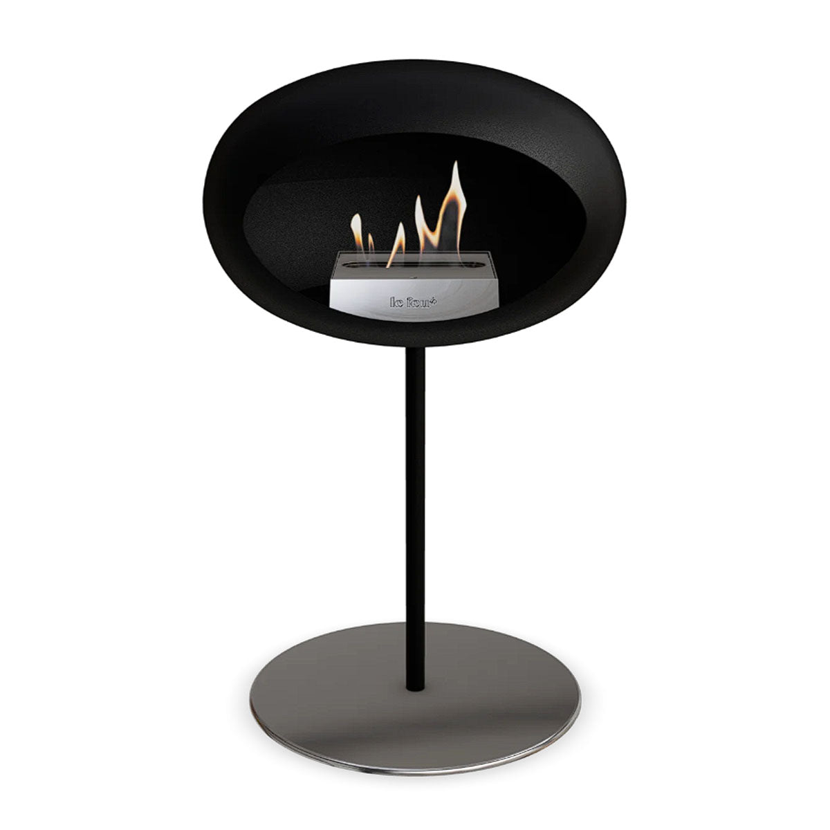 Le Feu Ground Steel Low - Black - 25mm Pole Width