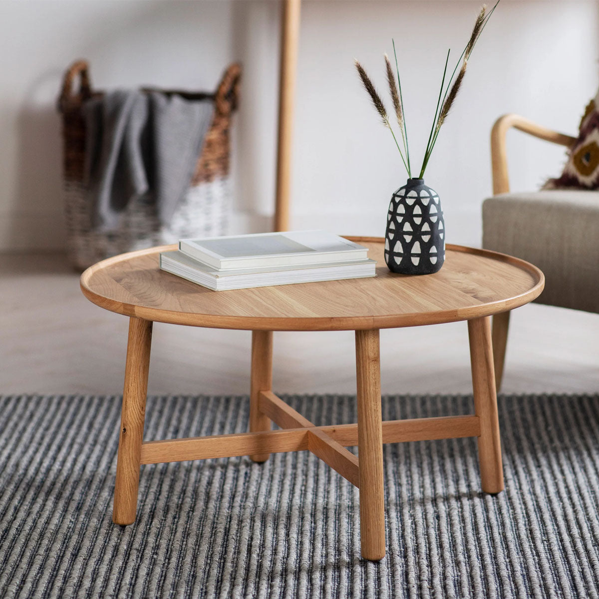 Gallery Direct Kingham Round Coffee Table 900x900x400mm