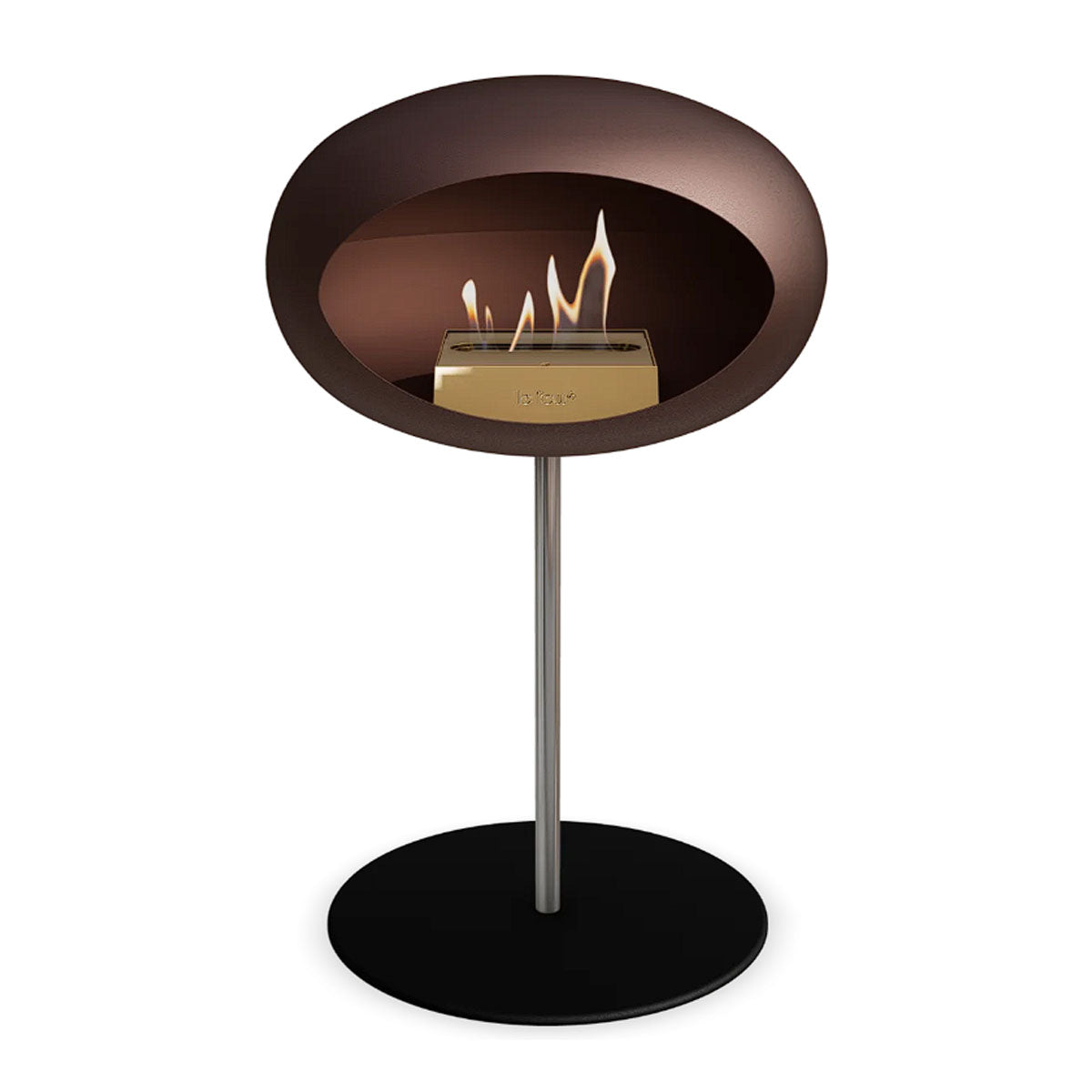 Le Feu Ground Steel Low - Mocca - 25mm Pole Width