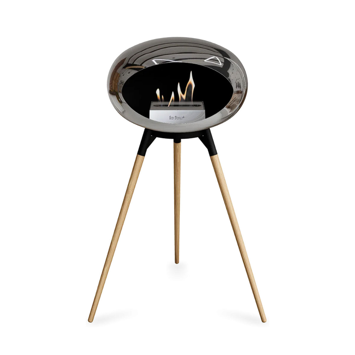 Le Feu Ground Wood High - Chromed Silver