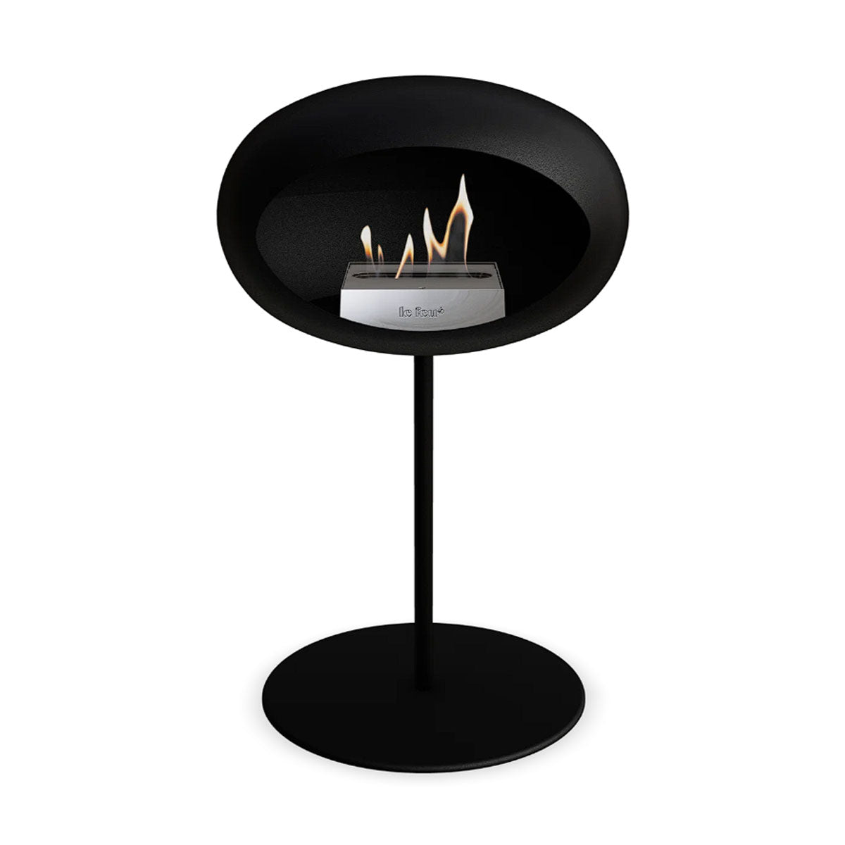 Le Feu Ground Steel Low - Black - 25mm Pole Width