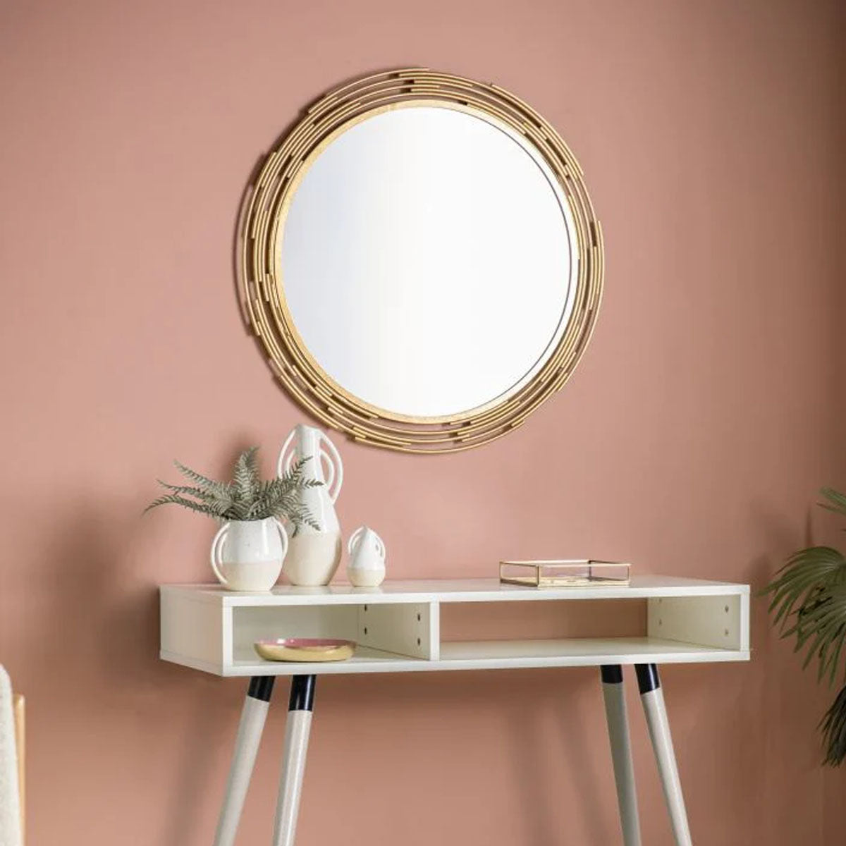 Gallery Direct Cristo Mirror Gold 800x25x800mm