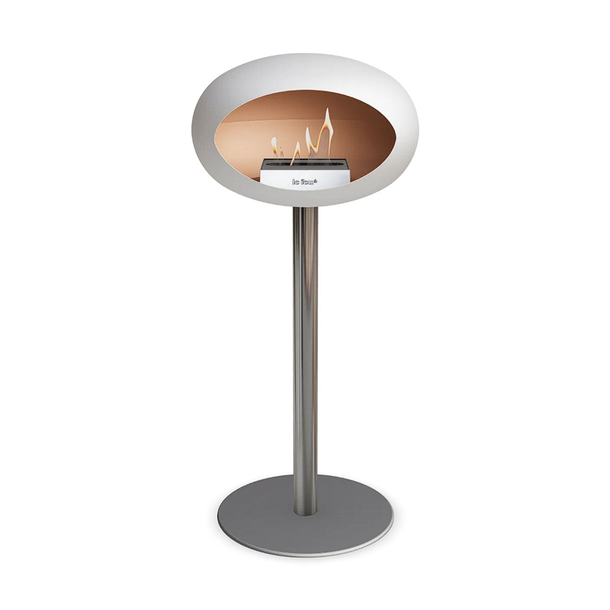 Le Feu Ground Steel High - White - 60mm Pole Width