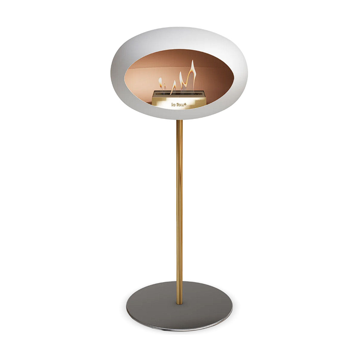 Le Feu Ground Steel High - White - 25mm Pole Width