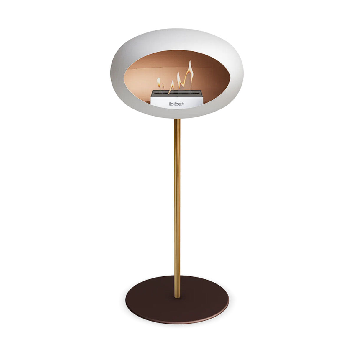 Le Feu Ground Steel High - White - 25mm Pole Width