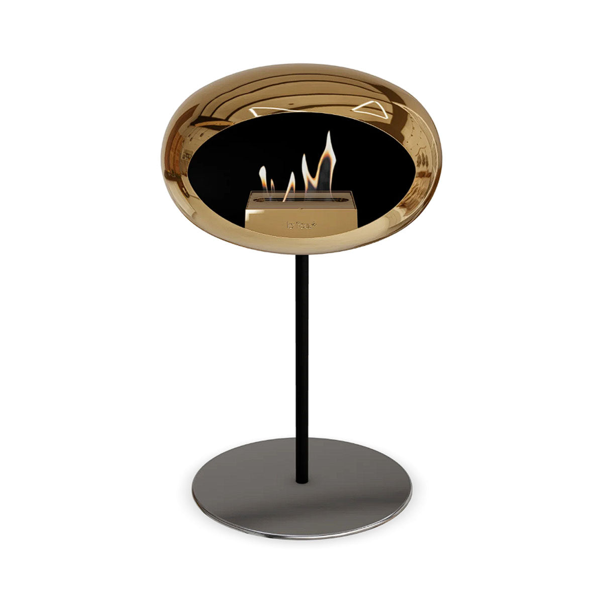 Le Feu Ground Steel Low - Chromed Rose Gold - 25mm Pole Width