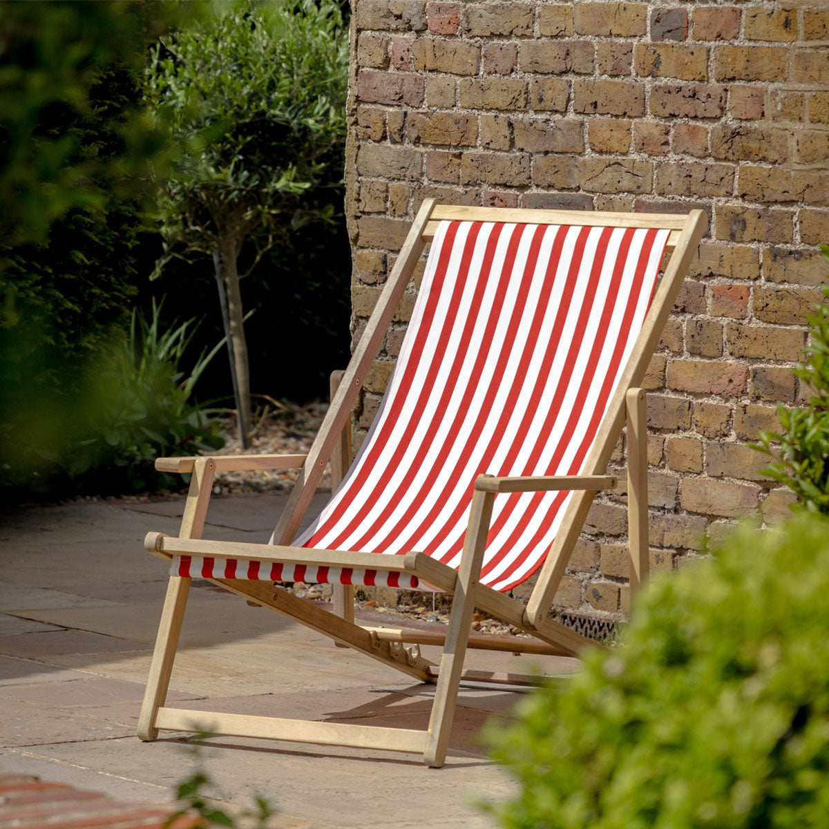 Gallery Direct Red Stripe Deck Chair