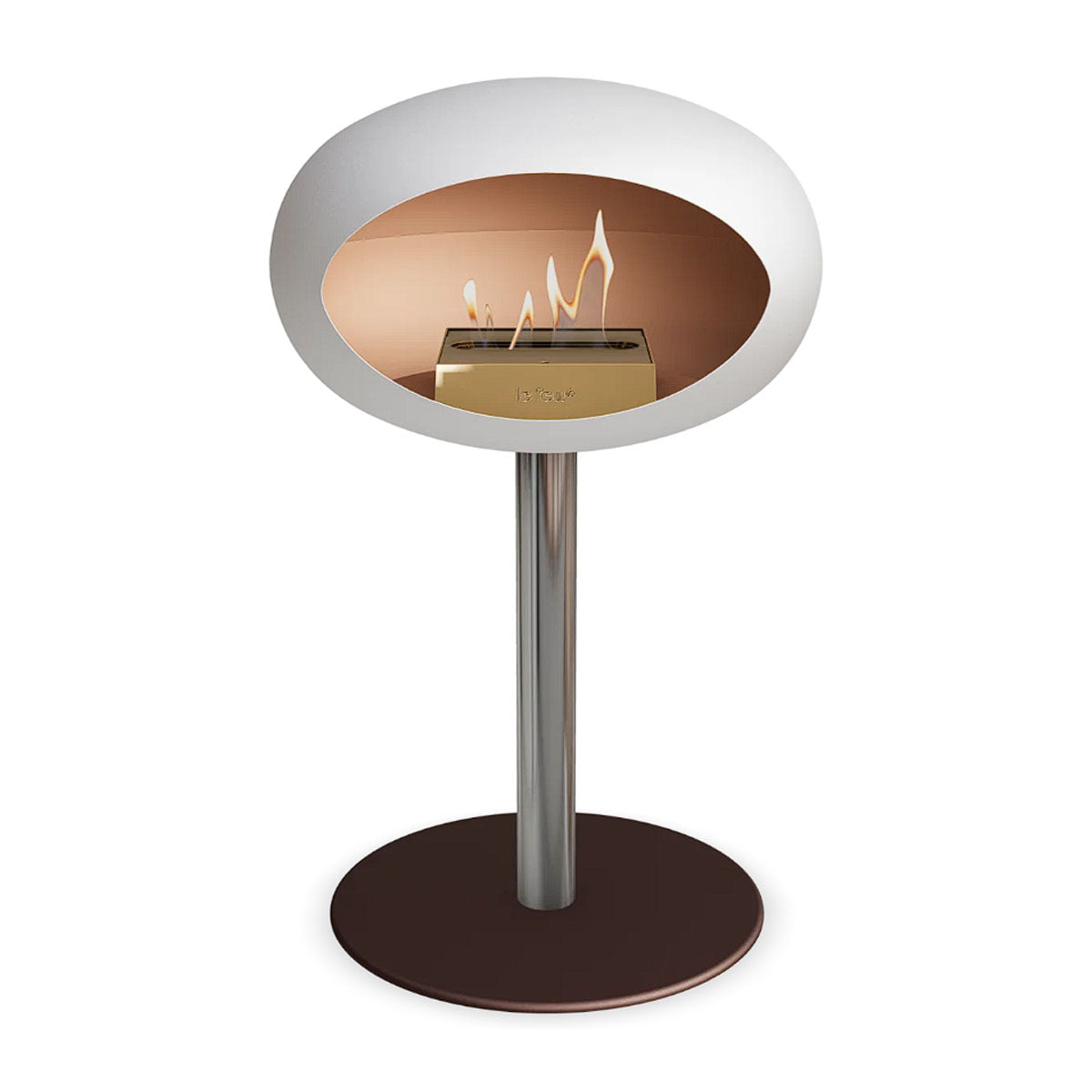 Le Feu Ground Steel Low - White - 60mm Pole Width