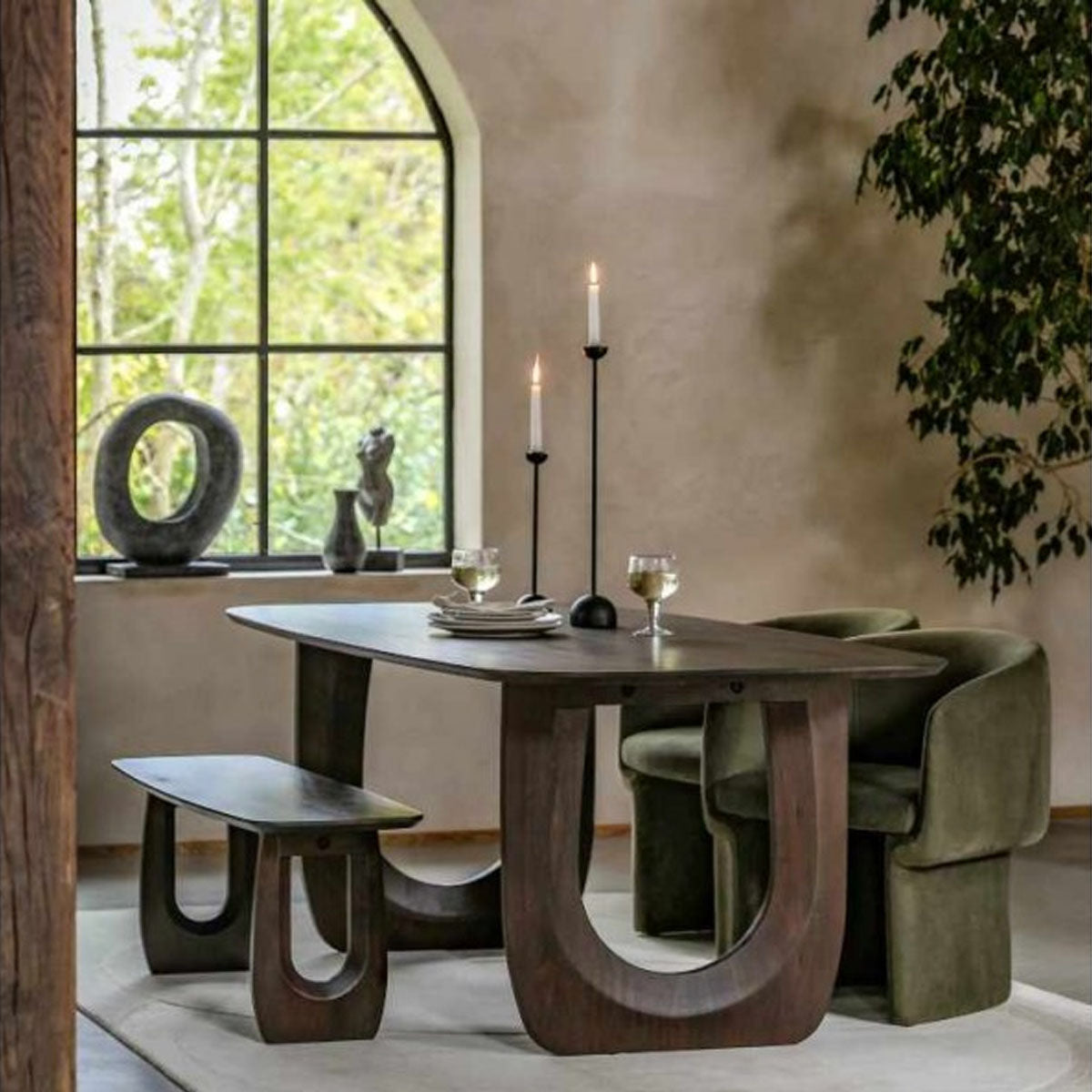 Gallery Direct Arc Dining Table 2000x1000x760mm