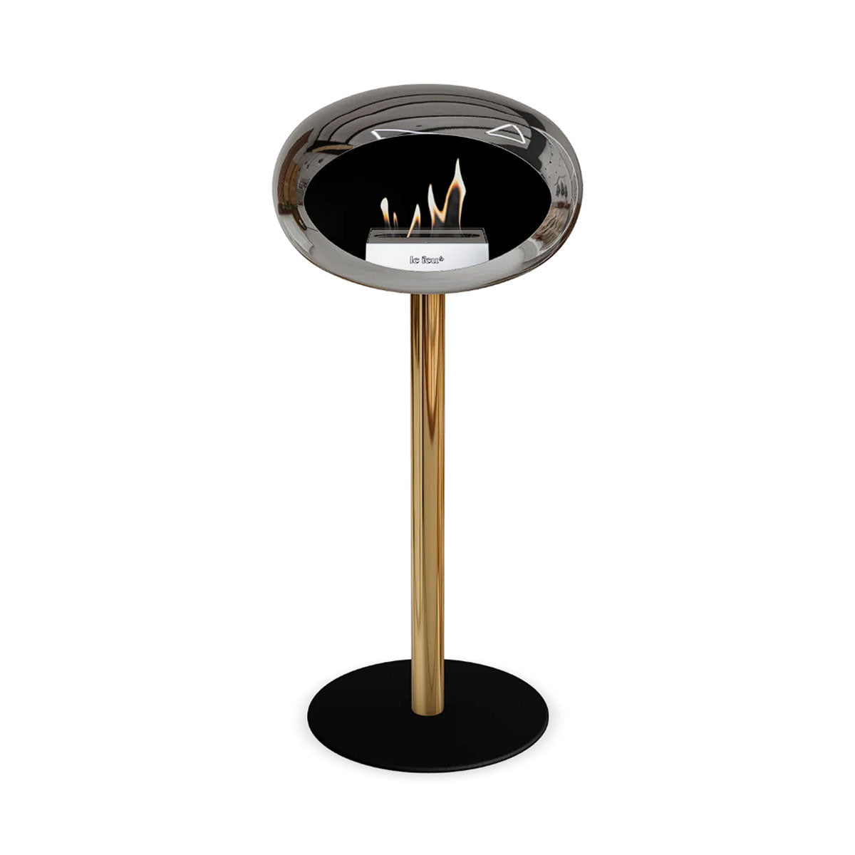 Le Feu Ground Steel High - Chromed Silver - 60mm Pole Width