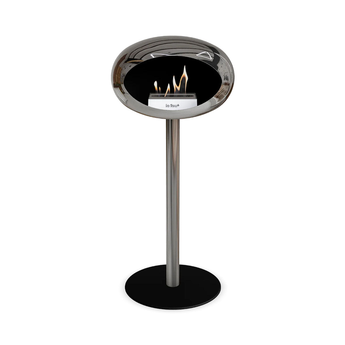 Le Feu Ground Steel High - Chromed Silver - 60mm Pole Width