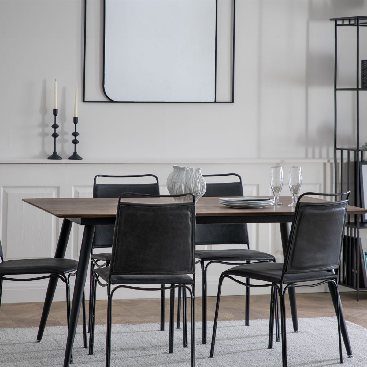 Gallery Direct Astley Dining Table Walnut 1600x900x750mm