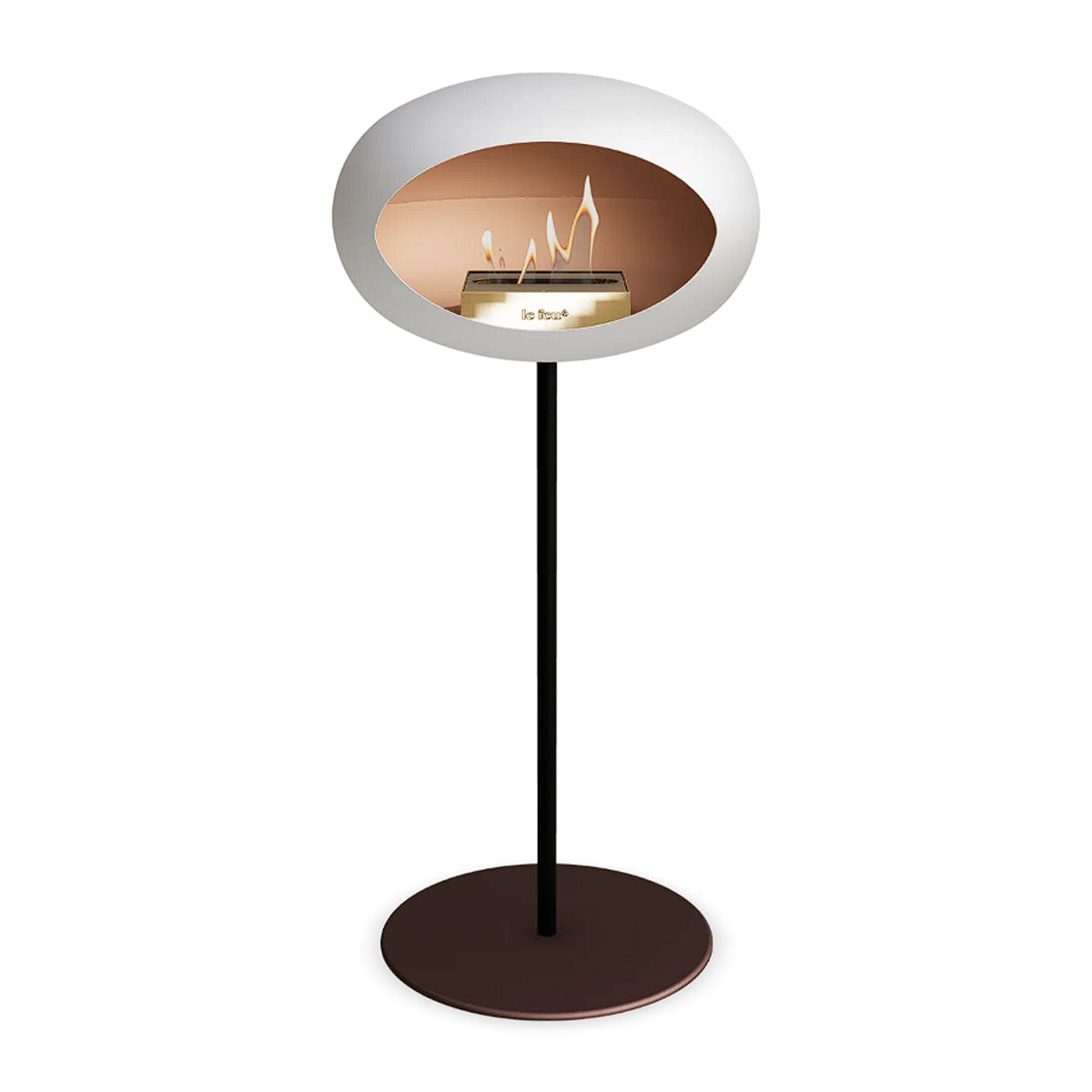 Le Feu Ground Steel High - White - 25mm Pole Width