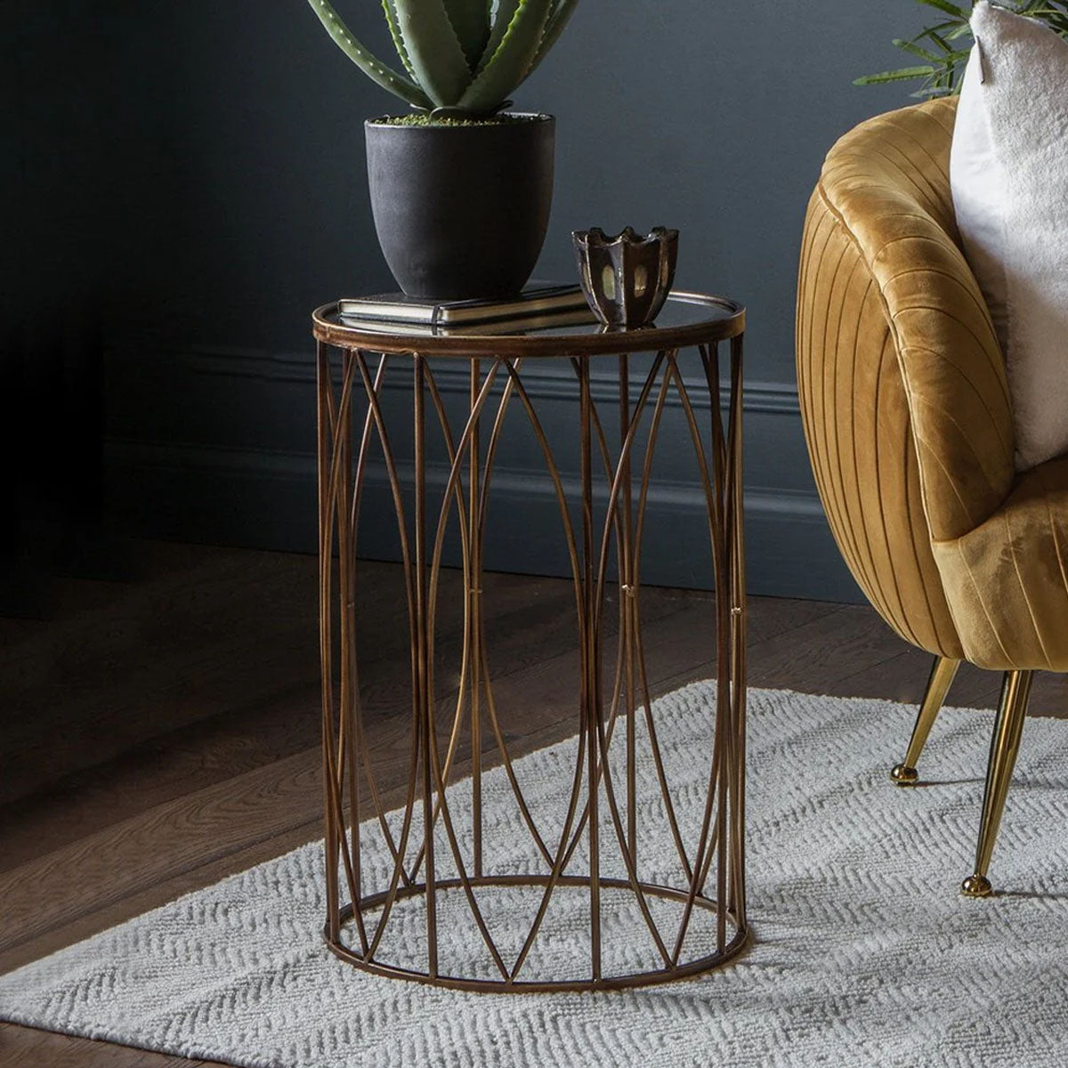 Gallery Direct Highgate SideTable 400x400x600mm