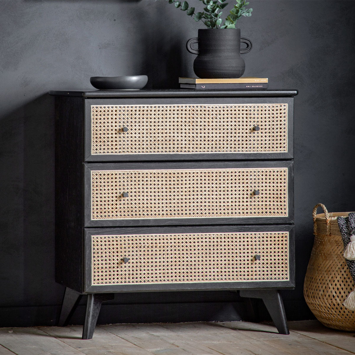 Gallery Direct Skylar 3 Drawer Chest 900x450x870mm